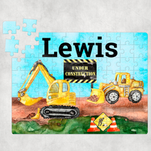 Load image into Gallery viewer, Construction Digger Jigsaw Various Sizes &amp; Pieces
