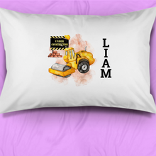 Load image into Gallery viewer, Construction Personalised Pillow Case
