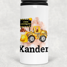 Load image into Gallery viewer, Construction Personalised Aluminium Straw Water Bottle 650ml
