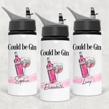 Load image into Gallery viewer, Could be Gin Personalised Aluminium Straw Water Bottle 650ml
