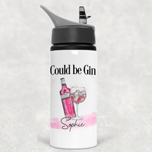 Load image into Gallery viewer, Could be Gin Personalised Aluminium Straw Water Bottle 650ml
