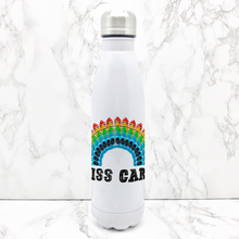 Load image into Gallery viewer, Crayon Rainbow Teacher Thank You Personalised Travel Flask
