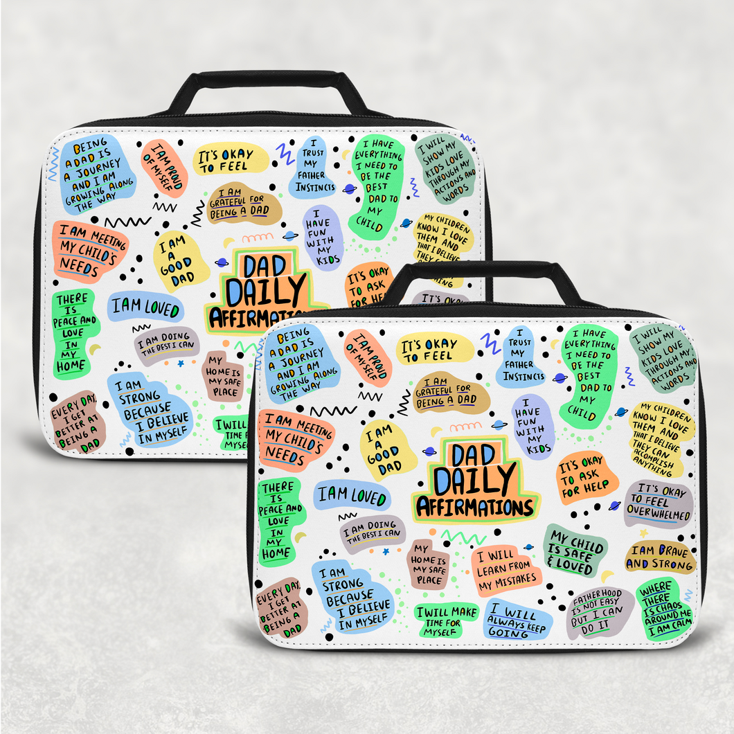 Dad Affirmations Insulated Lunch Bag