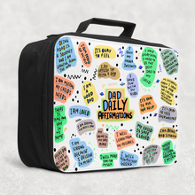 Load image into Gallery viewer, Dad Affirmations Insulated Lunch Bag
