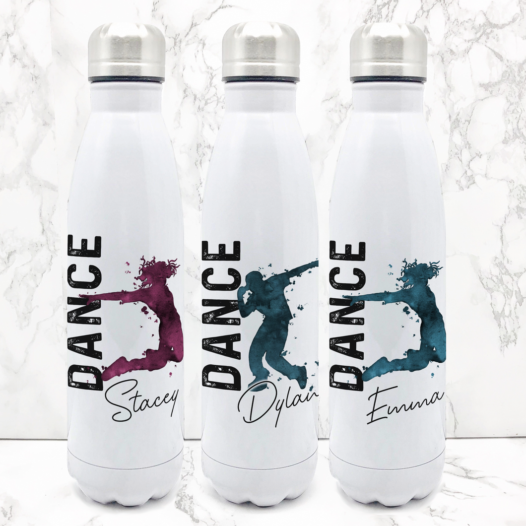 Dance Personalised Travel Flask 500ml