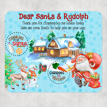Load image into Gallery viewer, Dear Santa &amp; Rudolph Christmas Eve Santa&#39;s Treats Placemat
