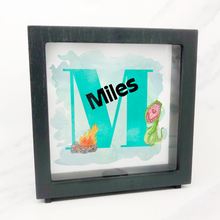 Load image into Gallery viewer, Dinosaur Alphabet Personalised Money Box Frame
