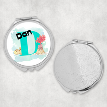 Load image into Gallery viewer, Dino Alphabet Compact Pocket Mirror
