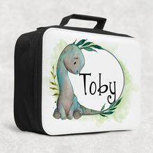 Load image into Gallery viewer, Dinosaur Personalised Insulated Lunch Bag
