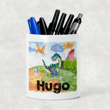 Load image into Gallery viewer, Dinosaur Watercolour Pencil Caddy
