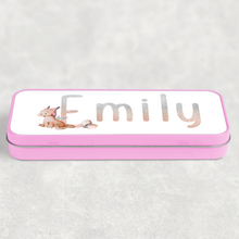 Load image into Gallery viewer, Dragon Personalised School Pencil Tin
