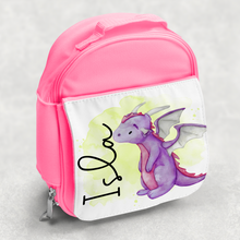 Load image into Gallery viewer, Dragon Personalised Kids Insulated Lunch Bag
