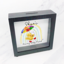 Load image into Gallery viewer, Duck Rainy Day Fund Personalised Money Box Frame
