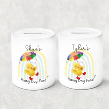 Load image into Gallery viewer, Duck Rainy Day Fund Personalised Money Saving Pot
