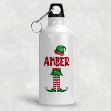Load image into Gallery viewer, Elf Christmas Personalised Aluminium Water Bottle 400/600ml
