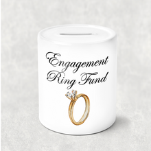 Load image into Gallery viewer, Engagement Ring Wedding Fund Money Savings Pot

