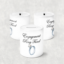 Load image into Gallery viewer, Engagement Ring Wedding Fund Money Savings Pot
