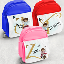 Load image into Gallery viewer, Fairy Alphabet Personalised Kids Insulated Lunch Bag
