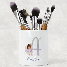 Load image into Gallery viewer, Fairy Glitter Alphabet Pencil Caddy / Make Up Brush Holder

