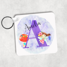 Load image into Gallery viewer, Fairy Alphabet Personalised Keyring Bag Tag
