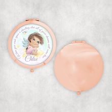 Load image into Gallery viewer, Fairy Personalised Compact Pocket Mirror When you wish upon a star
