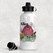 Load image into Gallery viewer, Farm Animals Personalised Water Bottle - 400/600ml
