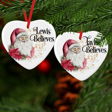 Load image into Gallery viewer, Father Christmas Personalised Ceramic Christmas Bauble
