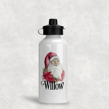 Load image into Gallery viewer, Father Christmas Personalised Christmas Aluminium Water Bottle 400/600ml
