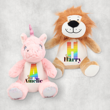 Load image into Gallery viewer, Pop It Fidget Alphabet Personalised Stuffed Toy
