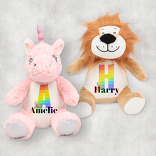 Load image into Gallery viewer, Pop It Fidget Alphabet Personalised Stuffed Toy
