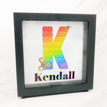 Load image into Gallery viewer, Fidget Alphabet Personalised Money Box Frame
