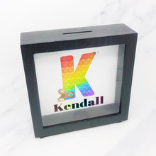 Load image into Gallery viewer, Fidget Alphabet Personalised Money Box Frame
