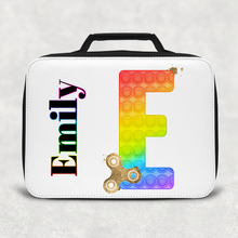 Load image into Gallery viewer, Pop It Fidget Alphabet Insulated Lunch Bag
