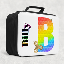 Load image into Gallery viewer, Pop It Fidget Alphabet Insulated Lunch Bag
