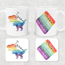 Load image into Gallery viewer, Pop It Fidget Personalised Mug and Coaster Set
