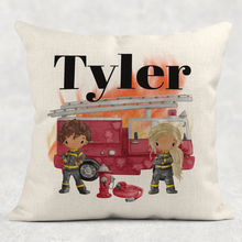 Load image into Gallery viewer, Firefighter Personalised Cushion
