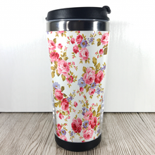 Load image into Gallery viewer, Floral 420ml Travel Mug with Option to Personalise - Travel Mug - Molly Dolly Crafts
