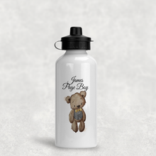 Load image into Gallery viewer, Bear Flower Girl Page Boy Personalised Wedding Aluminium Water Bottle 400/600ml
