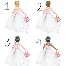 Load image into Gallery viewer, Will you be my Flower Girl, Bridesmaid, Maid of Honour Proposal Small Drawstring Bag
