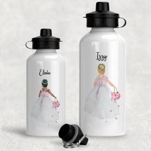 Load image into Gallery viewer, Flower Girl Personalised Wedding Aluminium Water Bottle 400/600ml
