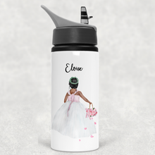 Load image into Gallery viewer, Flower Girl Personalised Wedding Aluminium Straw Bottle 650ml
