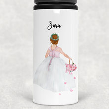 Load image into Gallery viewer, Flower Girl Personalised Wedding Aluminium Straw Bottle 650ml
