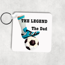 Load image into Gallery viewer, Football The Legend The Dad Keyring
