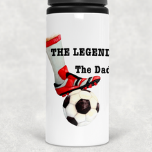 Load image into Gallery viewer, Football Legend Personalised Aluminium Straw Water Bottle 650ml
