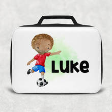 Load image into Gallery viewer, Football Personalised Insulated Lunch Bag
