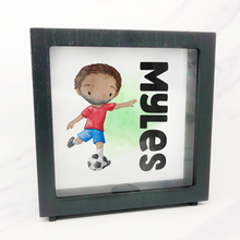 Load image into Gallery viewer, Football Personalised Money Box Frame
