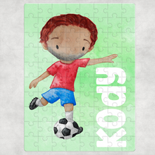 Load image into Gallery viewer, Football Personalised Jigsaw Various Sizes &amp; Pieces

