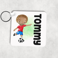 Load image into Gallery viewer, Football Personalised Keyring Bag Tag
