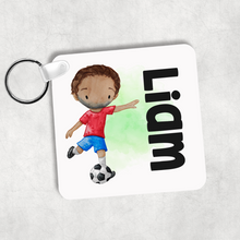 Load image into Gallery viewer, Football Personalised Keyring Bag Tag
