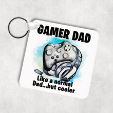 Load image into Gallery viewer, Gamer Dad Cooler Than a Normal Dad Keyring
